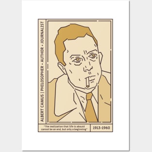 Albert Camus Literary Giant Posters and Art